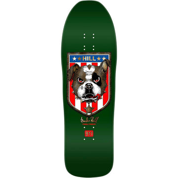 Powell Peralta Frankie Hill Bulldog Green/Gold Foil 10.0 Reissue Skateboard Deck