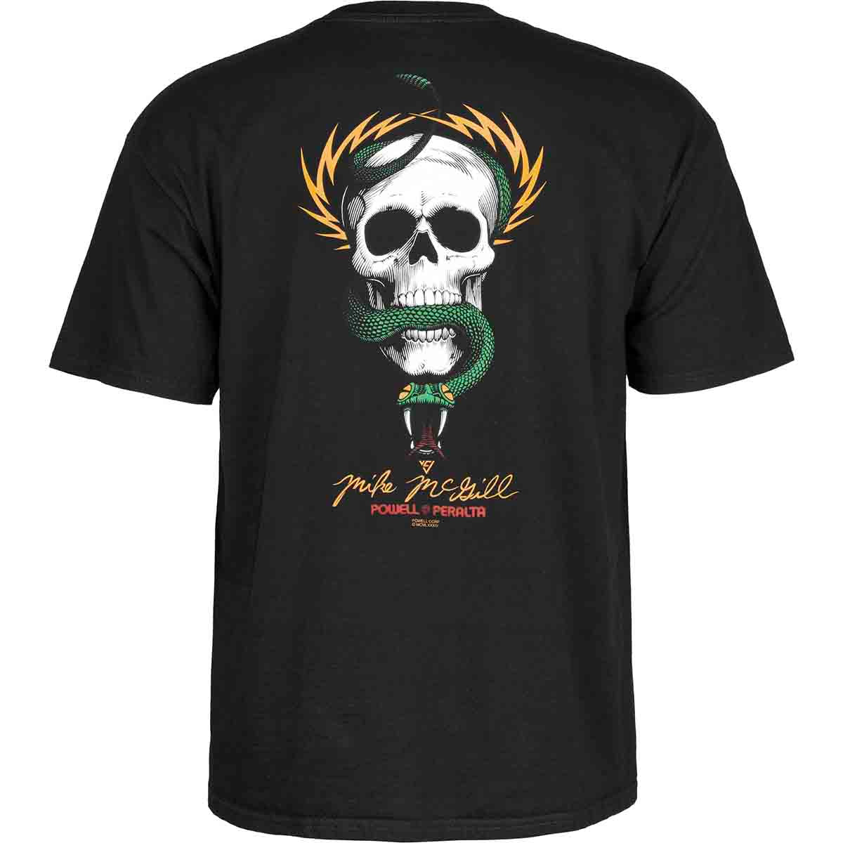 Powell Peralta McGill Skull & Snake Tee Black Back