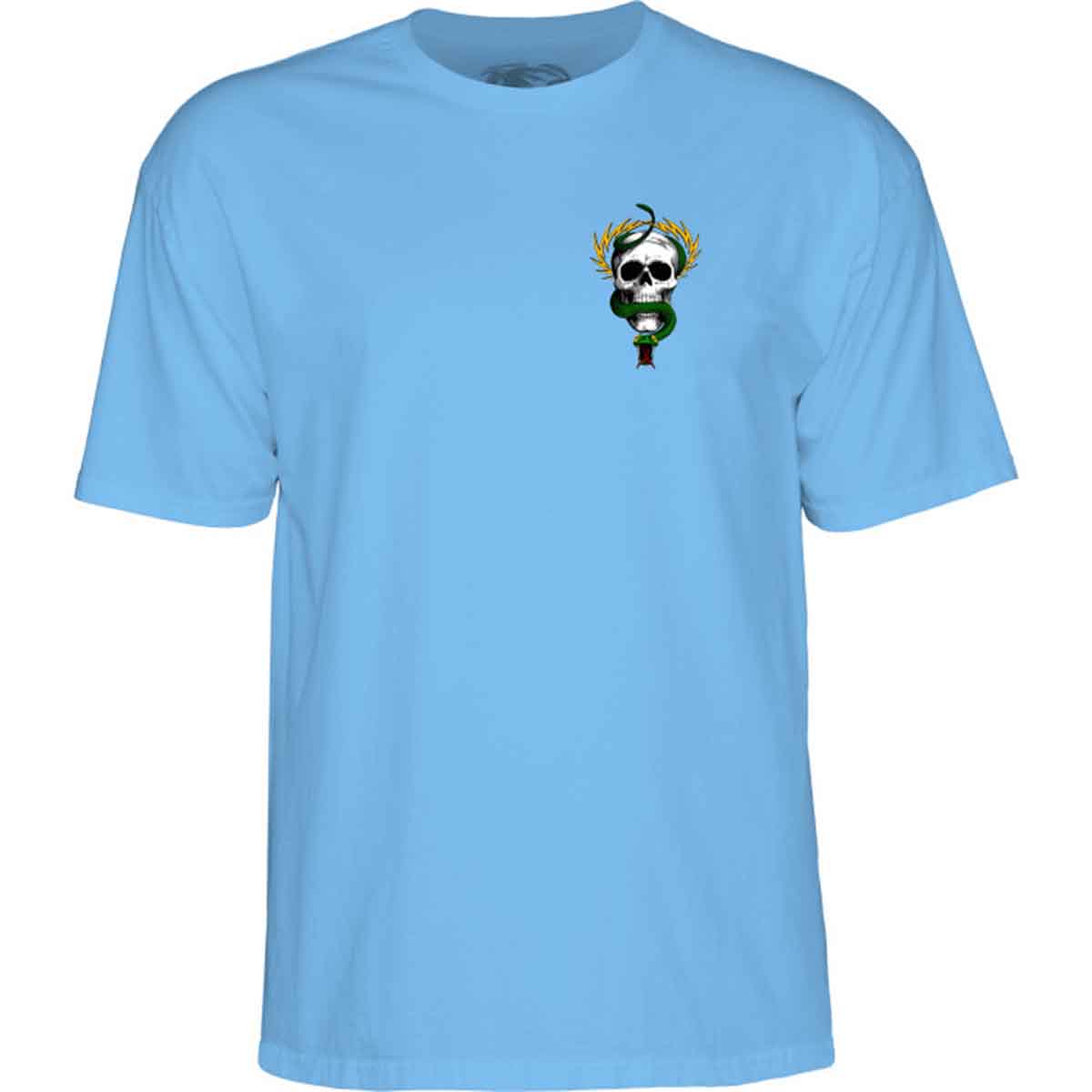 Powell Peralta McGill Skull & Snake Tee Carolina Blue Front