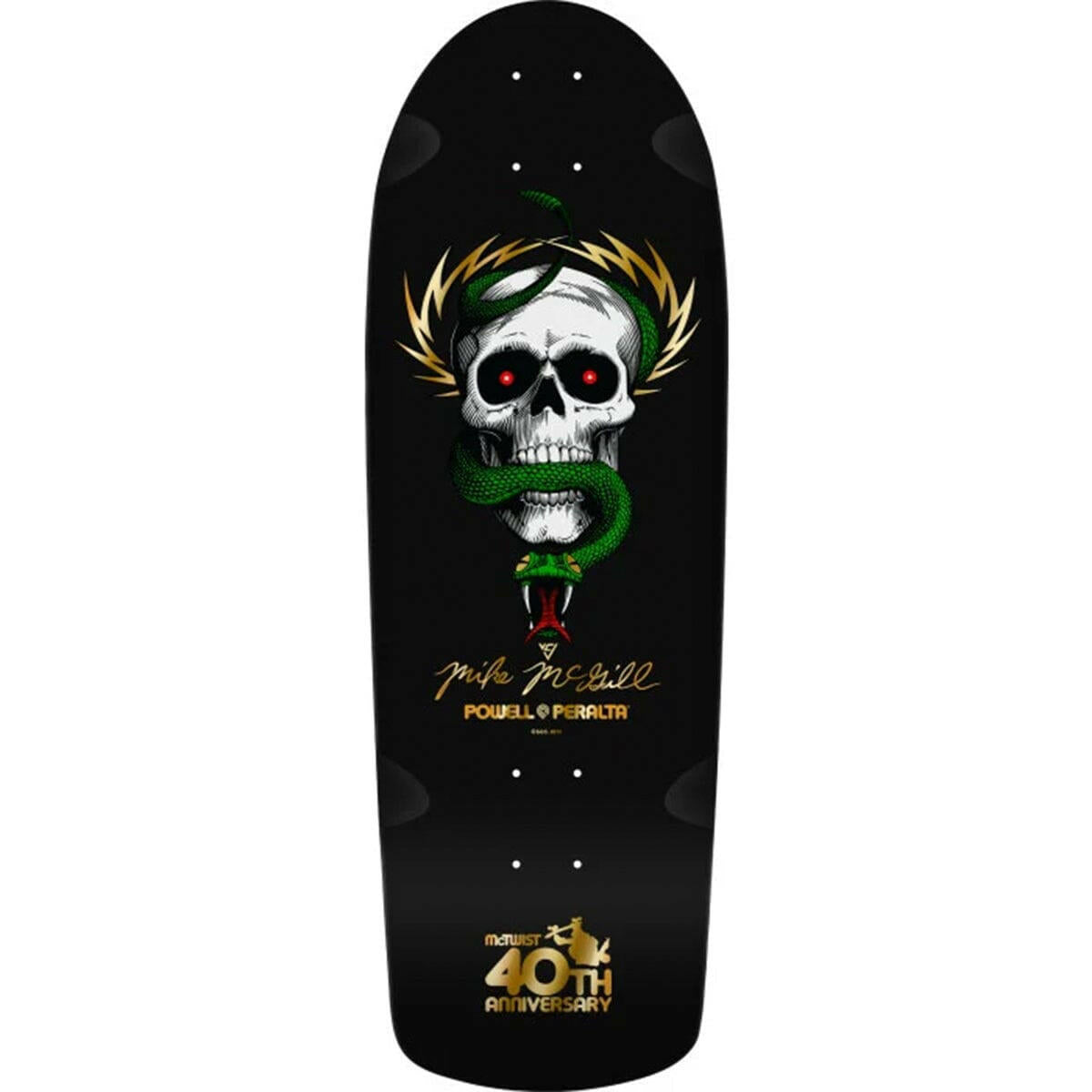 Powell Peralta - Mike McGill Skull & Snake McTwist 40th Ann. 10.0 Reissue Skateboard Deck.