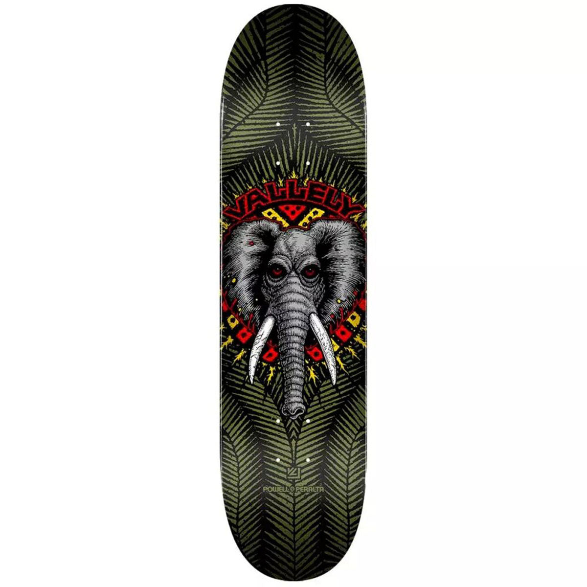 Powell Peralta - Mike Vallely Olive 8.25 Skateboard Deck.