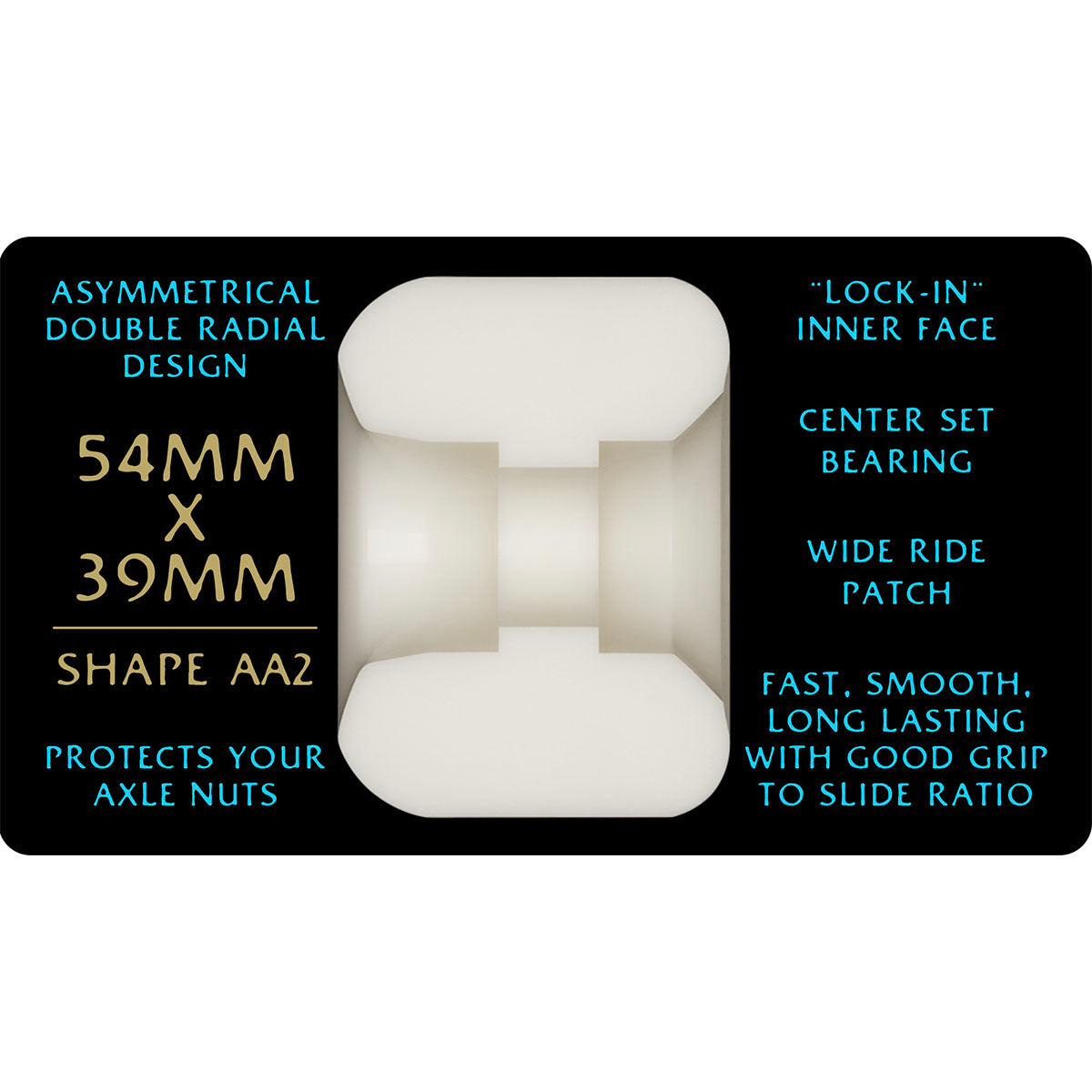 Powell Peralta Nano Rats AA2 Asymmetrical 54MM X 39MM 97A Skateboard Wheels Info