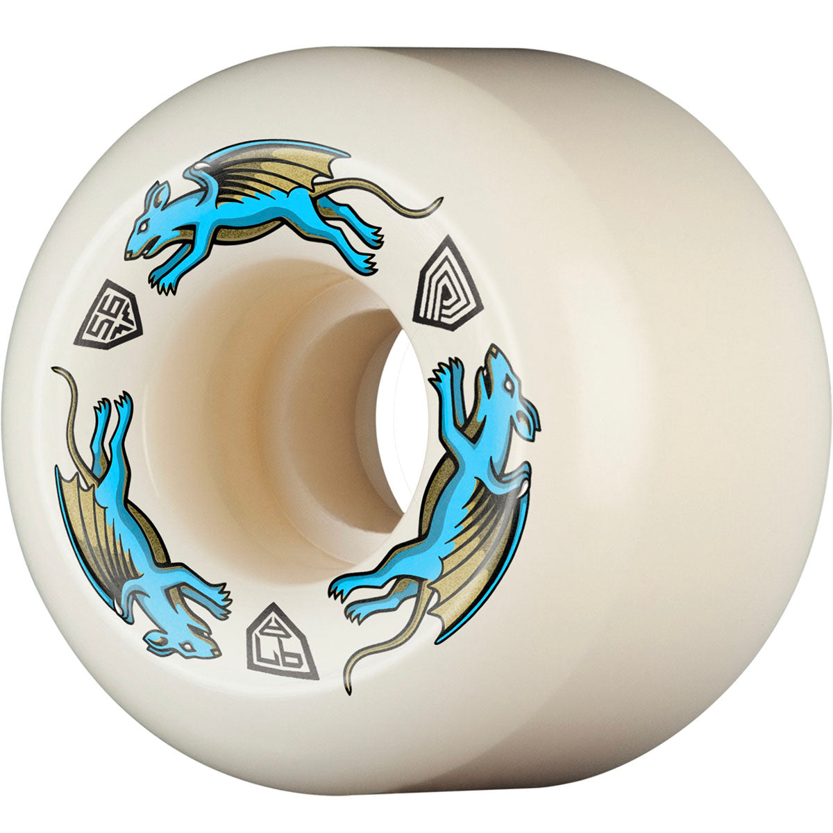 Powell Peralta Nano Rats AA2 Asymmetrical 56MM X 39MM 97A Skateboard Wheels