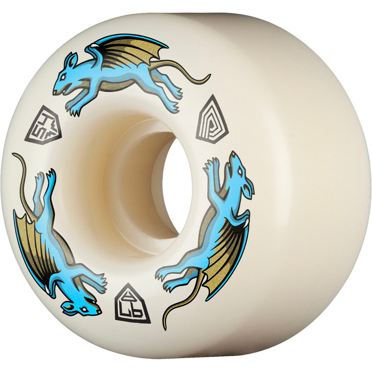 Powell Peralta Nano Rats AV4 Asymmetrical 54MM X 34MM 97A Skateboard Wheels