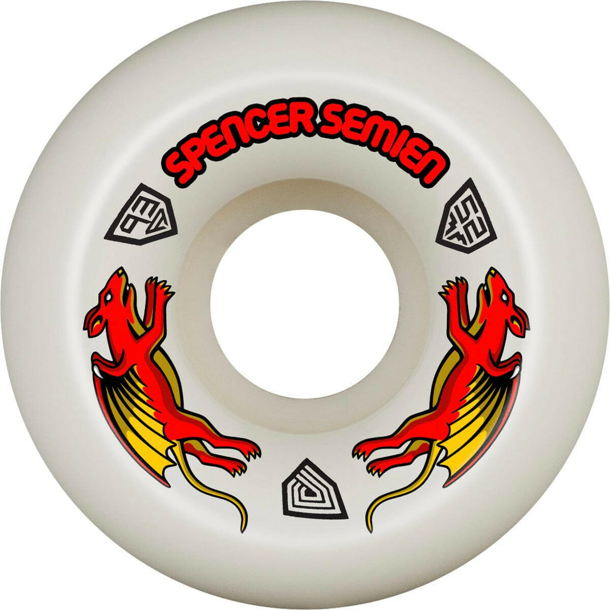Powell Peralta - Nano Rats Dragon Formula Spencer Semien 52MM X 30MM 93A Skateboard Wheels.
