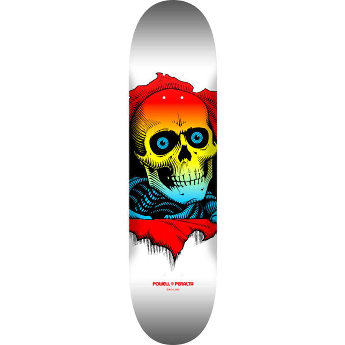 Powell Peralta Ripper Yellow Fade/White 8.0 Skateboard Deck