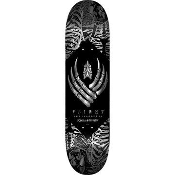 Powell Peralta - Skeleton Silver Foil Flight 8.25 Skateboard Deck.