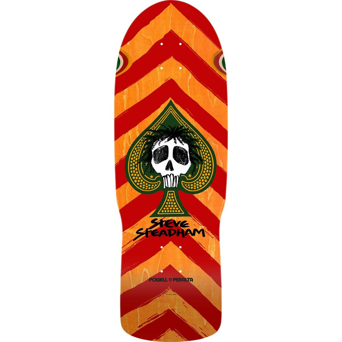 Powell Peralta - Steve Steadham Spade Orange 10.0 Reissue Skateboard Deck.