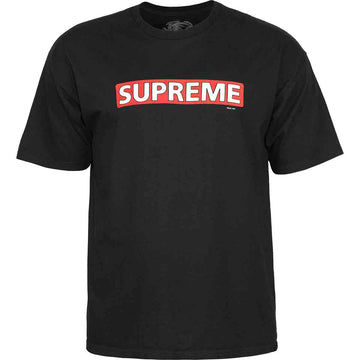 Powell Peralta Supreme Tee Black Front