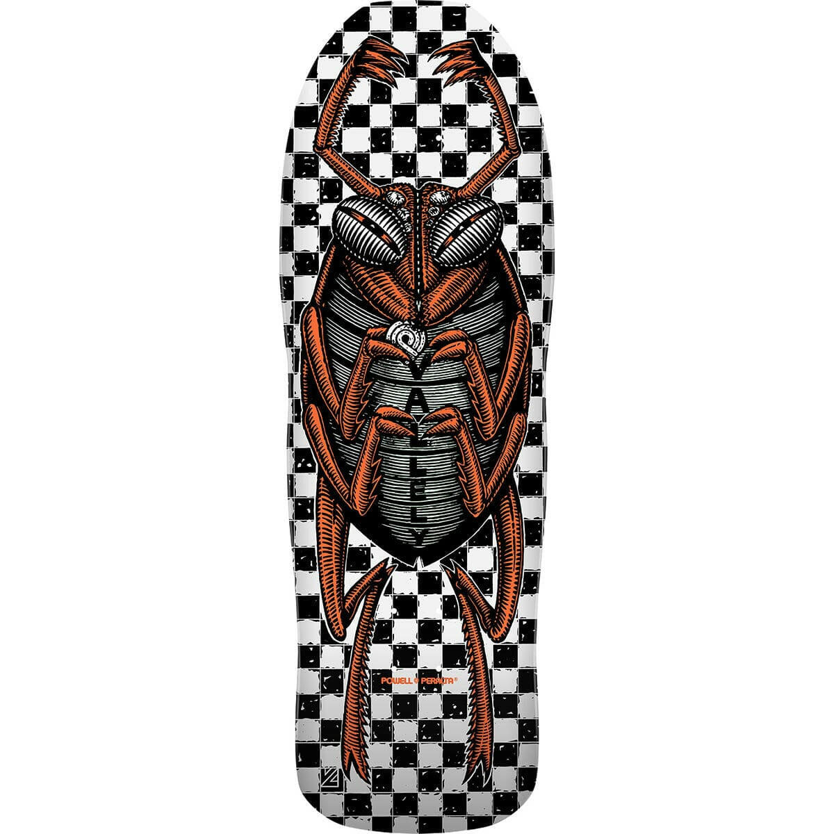 Powell Peralta - Mike Vallely Bug White 10.0 Reissue Skateboard Deck.