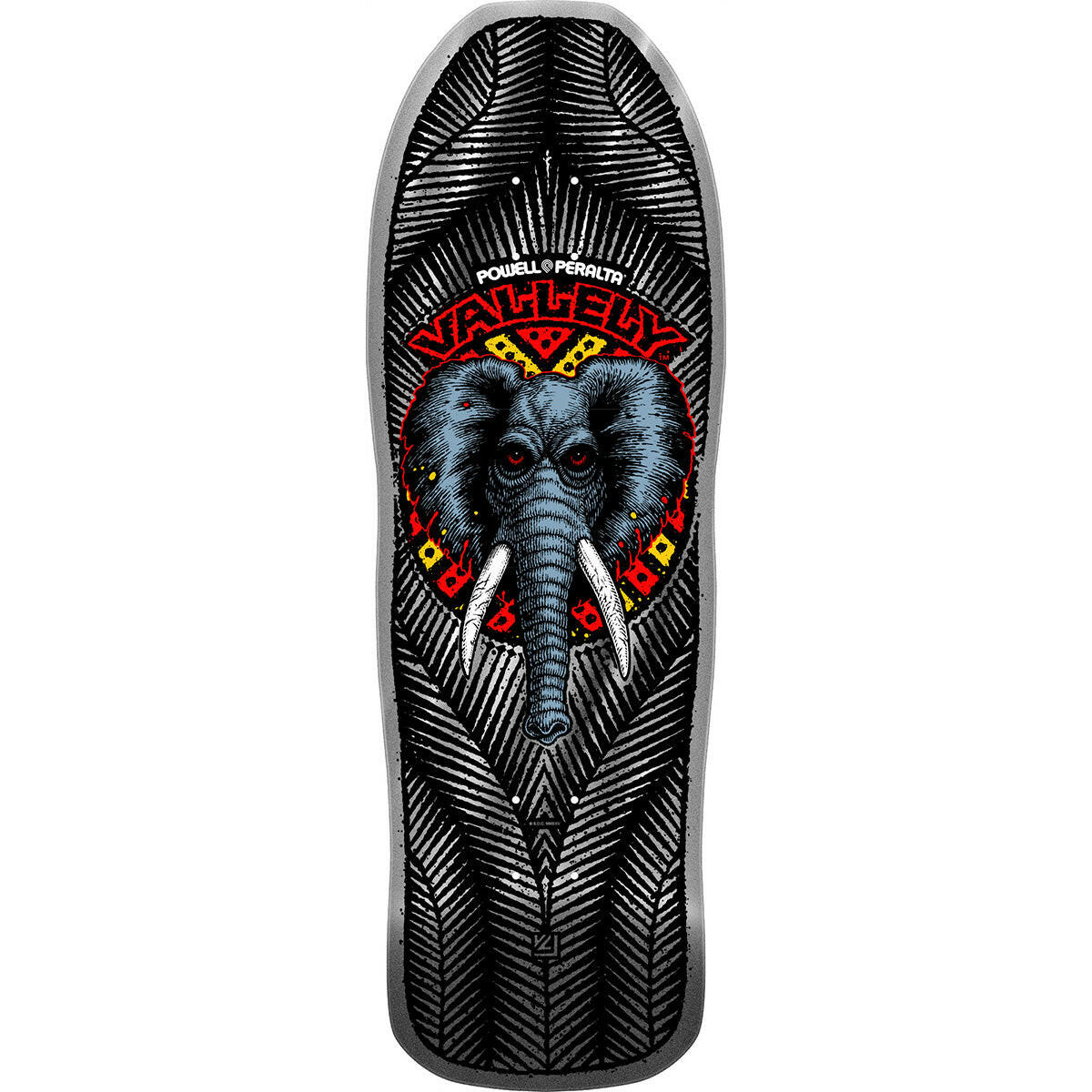 Powell Peralta - Mike Vallely Elephant Foil 10.0 Reissue Skateboard Deck.