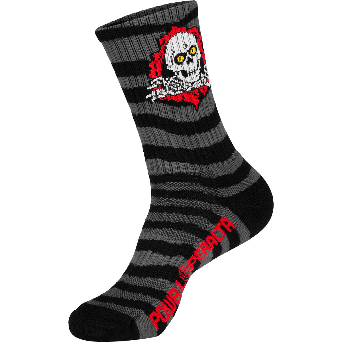 Powell Peralta - Ripper Cotton Socks Stripes Charcoal/Black.