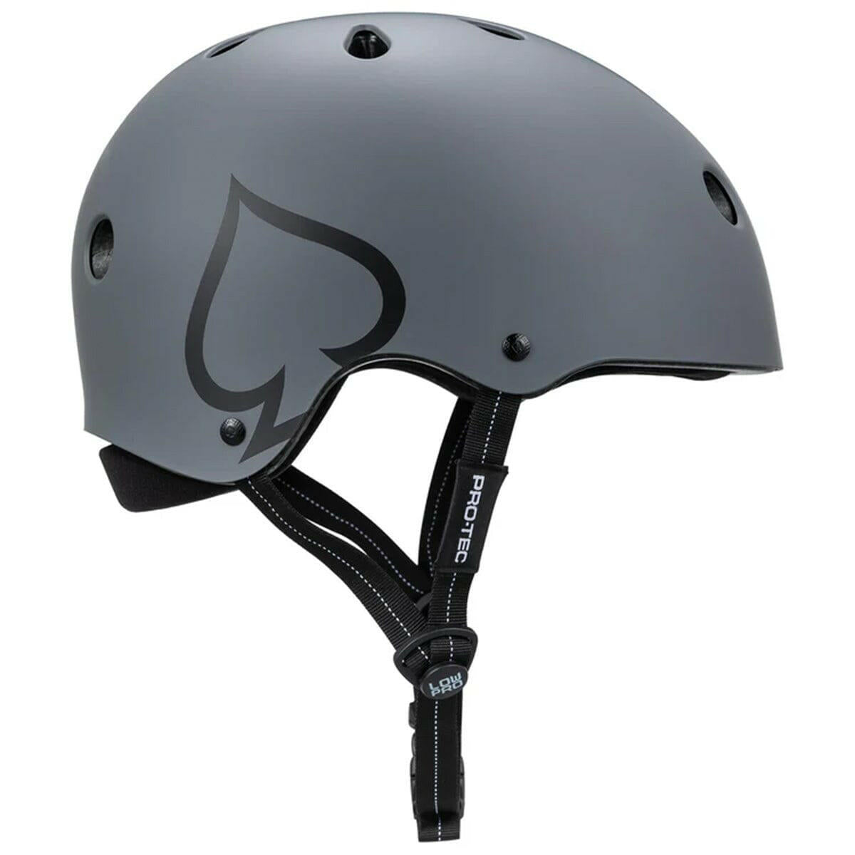 Pro Tec - Low Pro Certified Helmet Matte Grey.