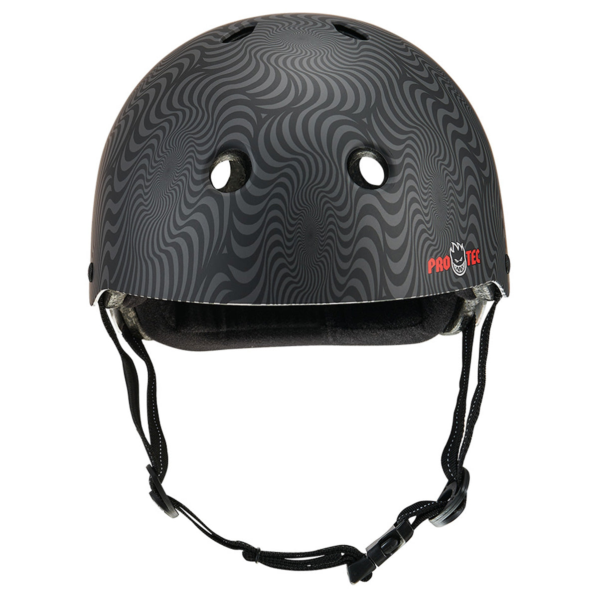 Pro Tec Low Pro Certified Helmet Spitfire Black Swirl Front