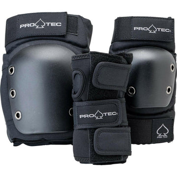 Pro Tec - Street Adult 3 Pack Pad Set Black.