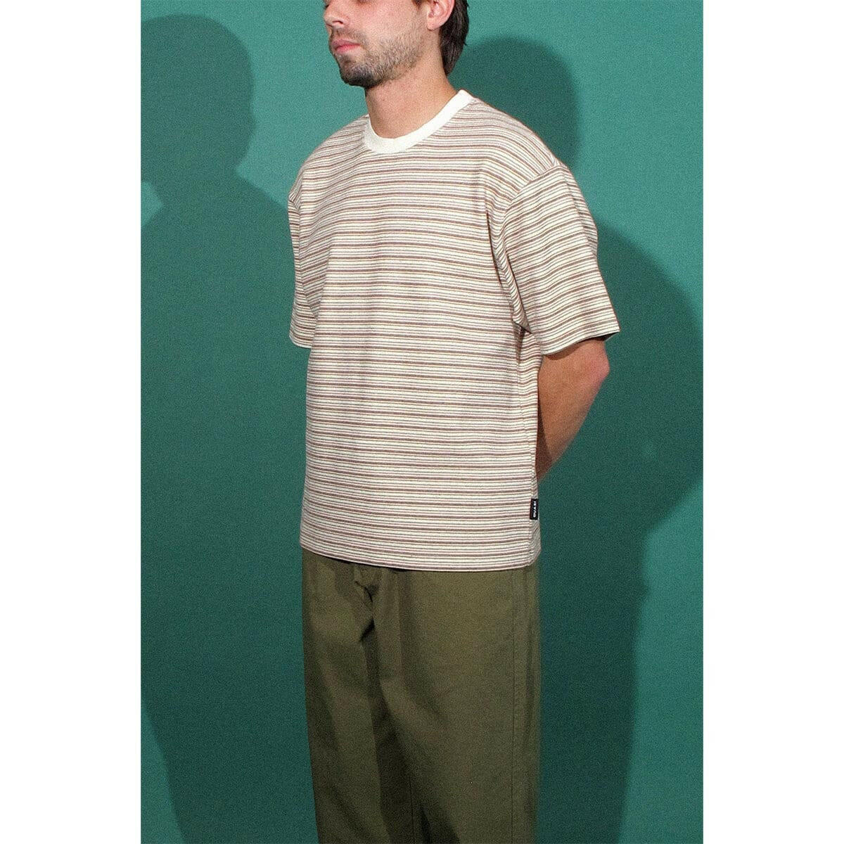 Quasi - Sync Striped Tee Cream.