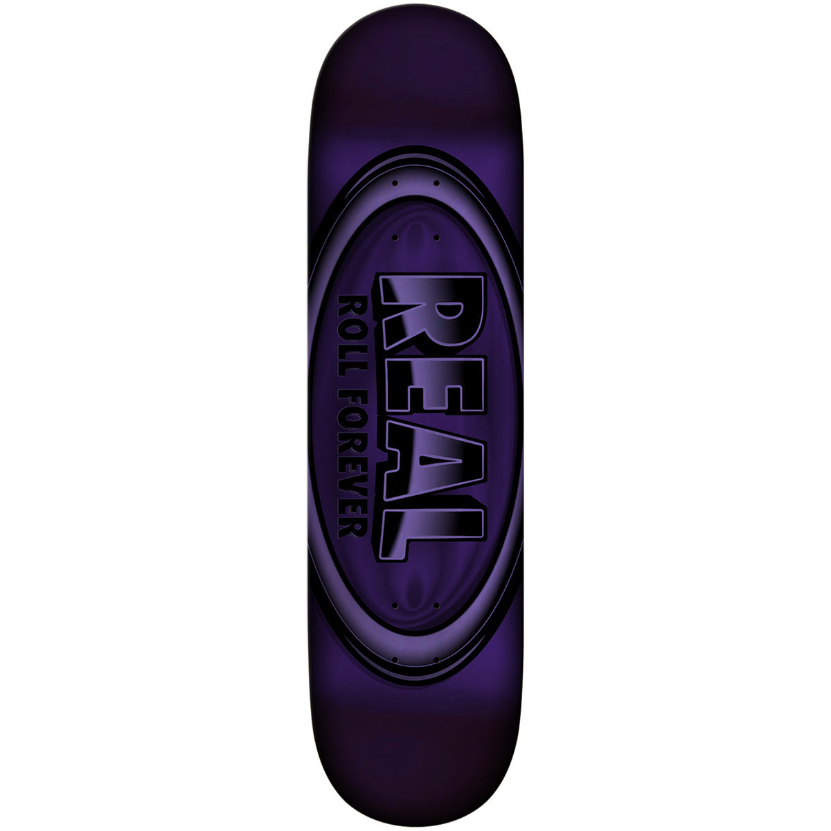 Real DBX Oval Purple Foil 8.38 Skateboard Deck