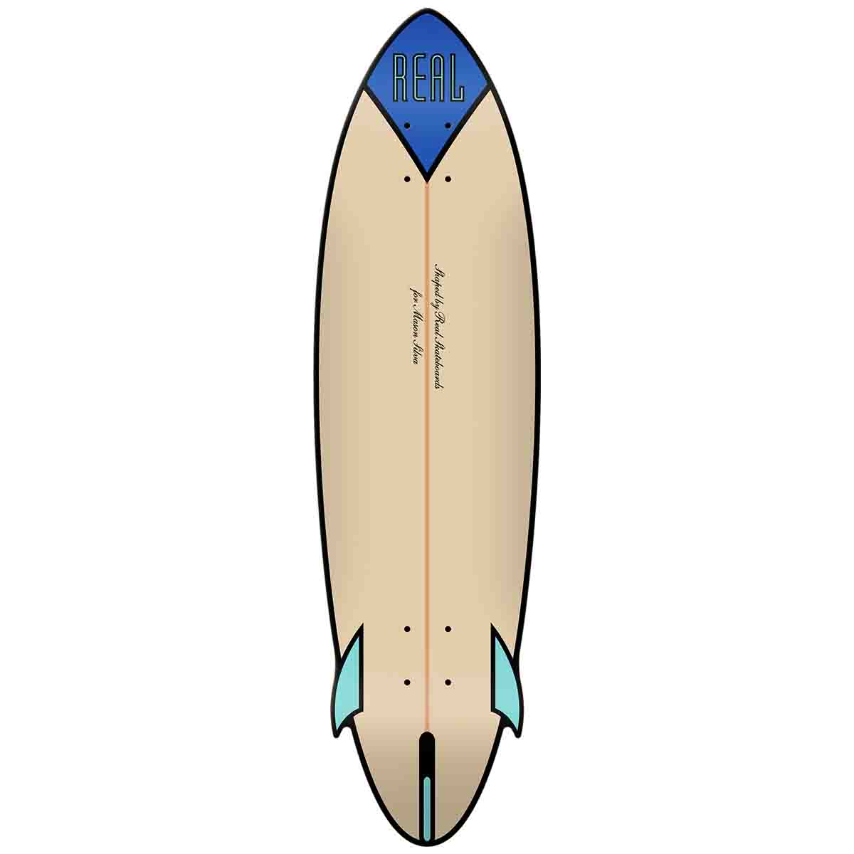 Real Mason Silva Speed Egg Cruiser 9.25 Skateboard Deck