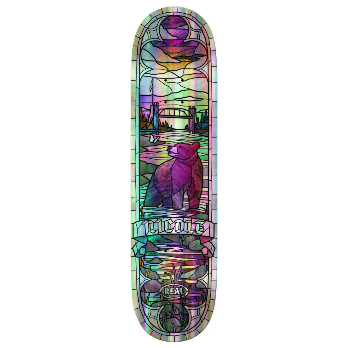 Real - Nicole Hause Cathedral 8.38 Skateboard Deck.