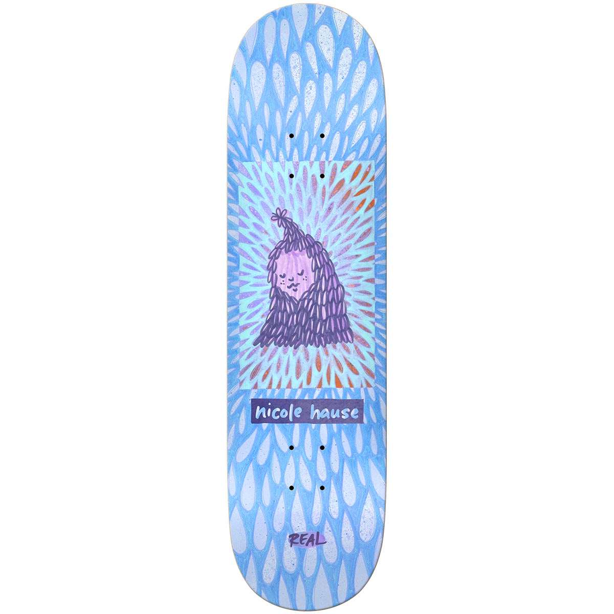 Real Nicole Hause Echoes True Fit 8.25 Skateboard Deck