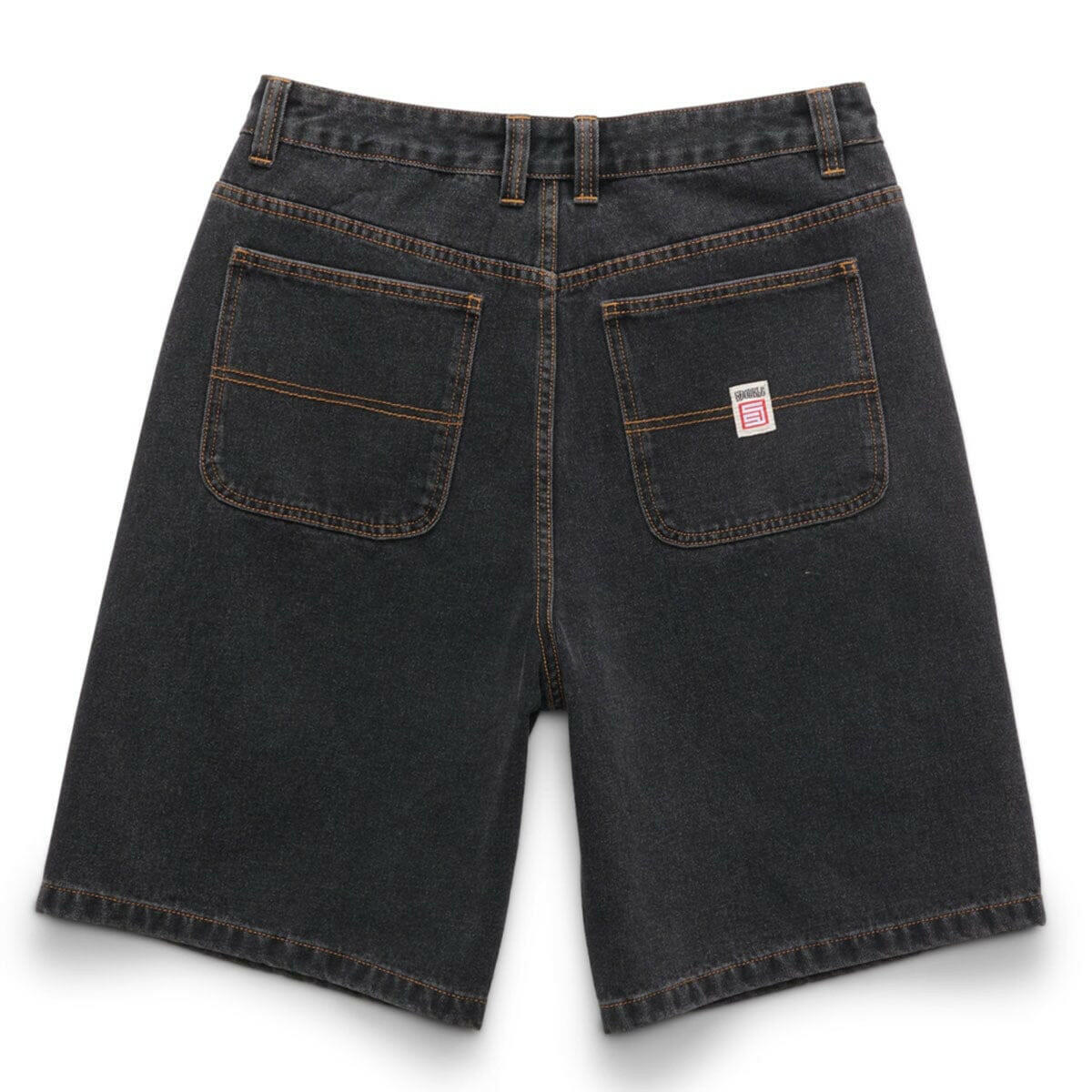 S/Double - Denim Standard Shorts Washed Black.