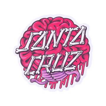 Santa Cruz - Brain Dot 4" Sticker.