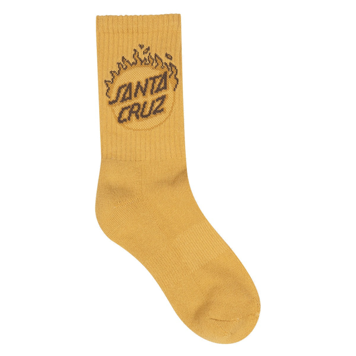 Santa Cruz - Burnt Opus Youth Crew Socks 2 Pack Tan/Black - detail view