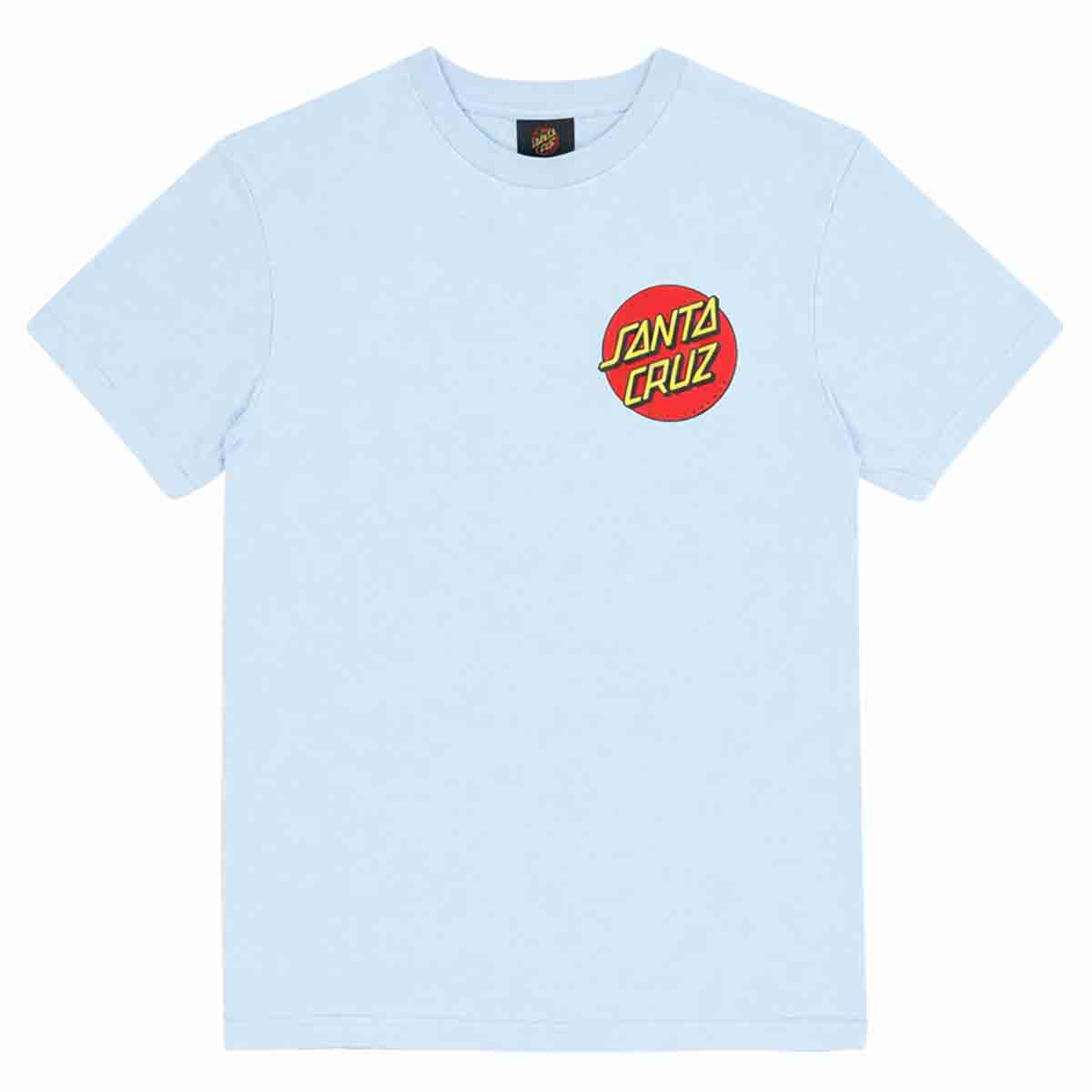 Santa Cruz Classic Dot Chest Youth Tee Light Blue