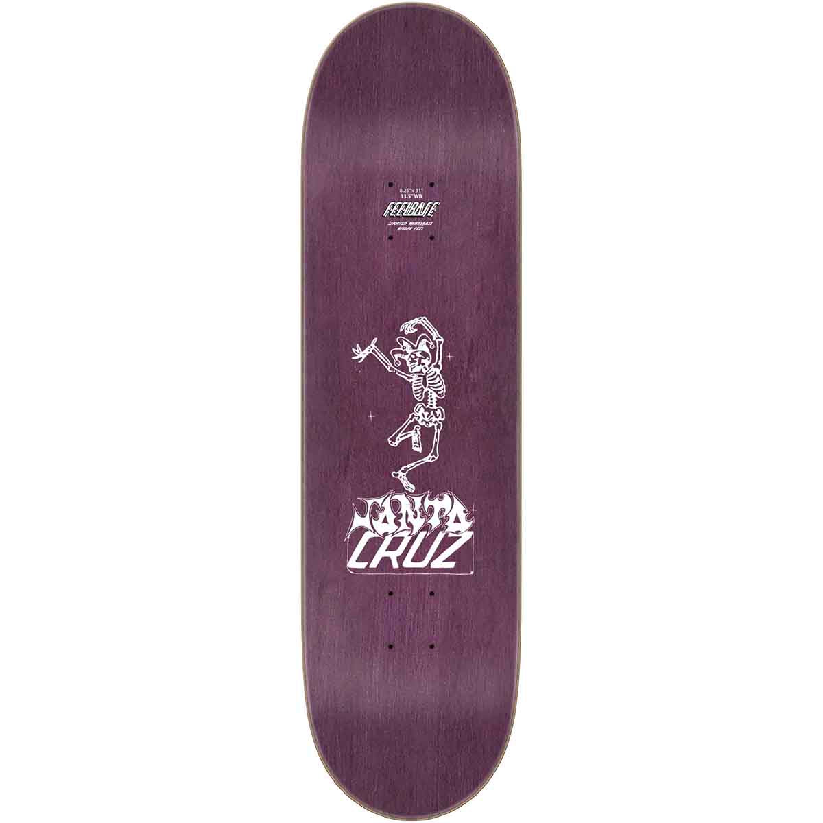 Santa Cruz Fabiana Delfino Puppet Master FeelBase 8.25 Skateboard Deck Top