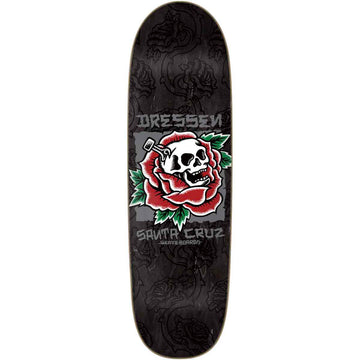 Santa Cruz Eric Dressen Skull Rose 9.25 Skateboard Deck