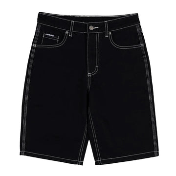 Santa Cruz - Flamed Collediate Arch Youth Shorts Black.