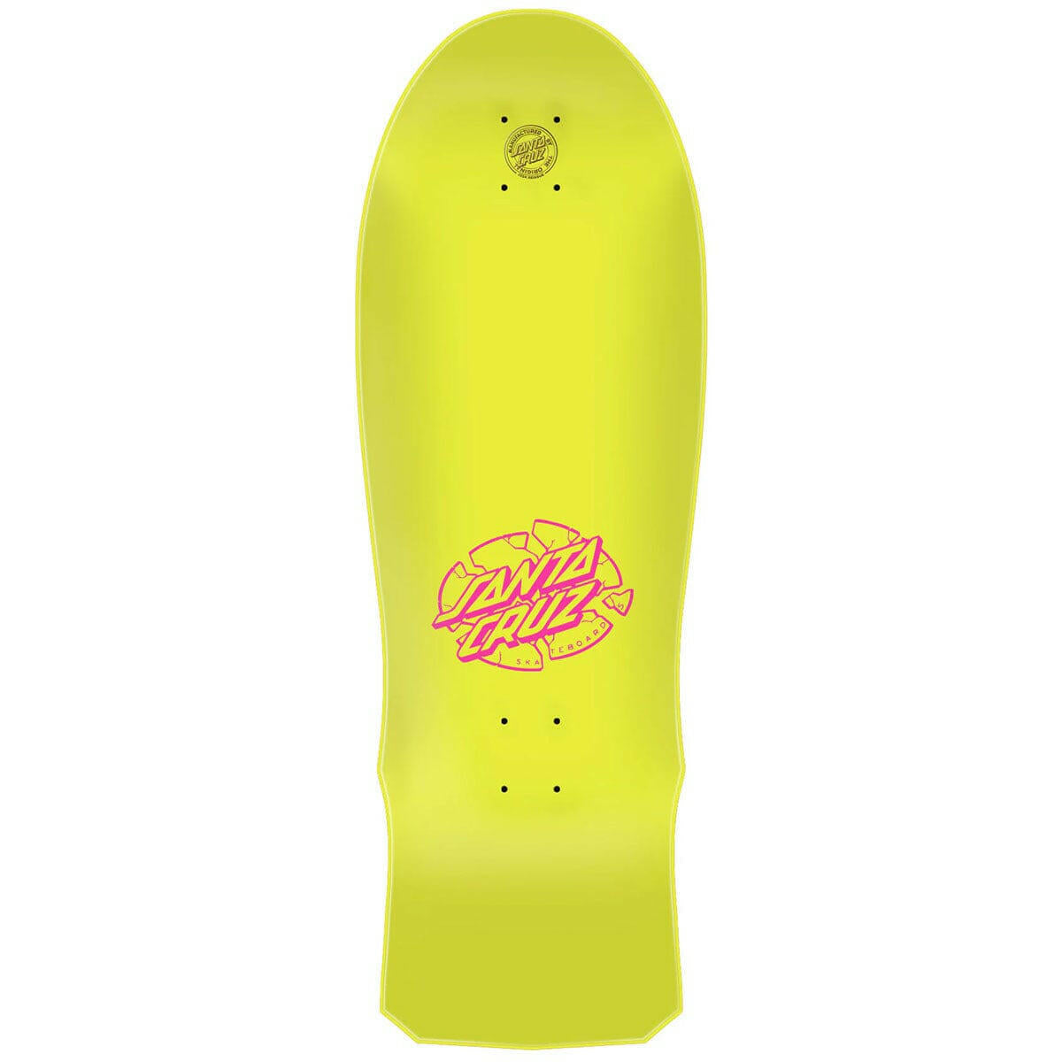 Santa Cruz - Claus Grabke Exploding Clock Yellow 10.04 Reissue Skateboard Deck.