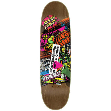 Santa Cruz - Jeff Kendall Street Art Collage VX 9.0 Skateboard Deck.