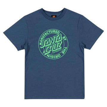 Santa Cruz MFG Dot Youth Tee Dark Blue