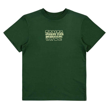Santa Cruz Multi Cruz Stack Centre Youth Tee Dark Green