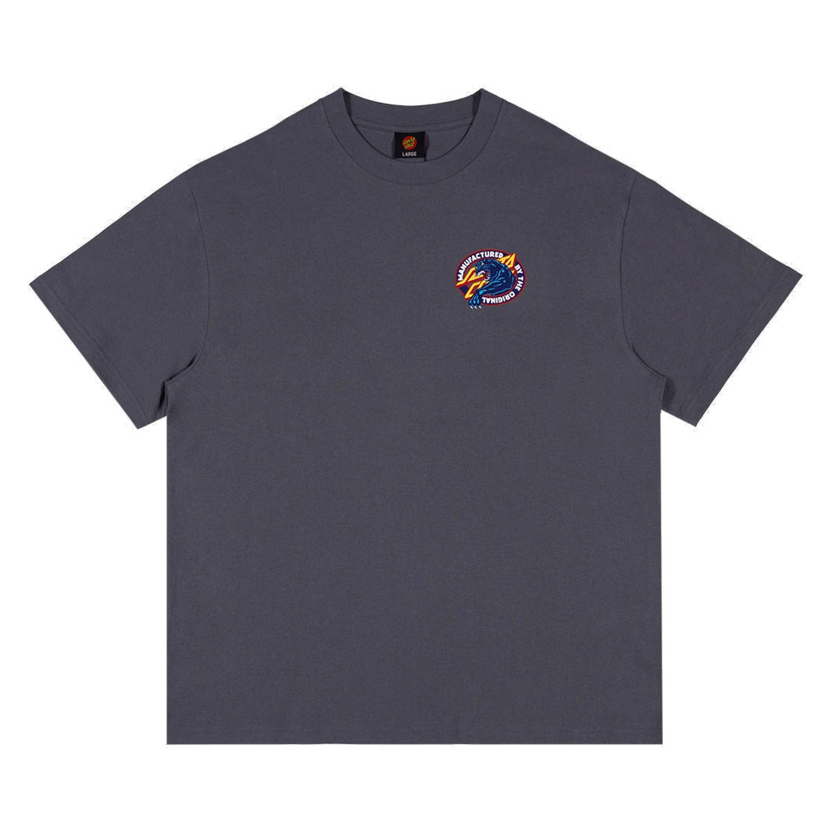 Santa Cruz - Natas SC Panther Tee Dark Grey - front view