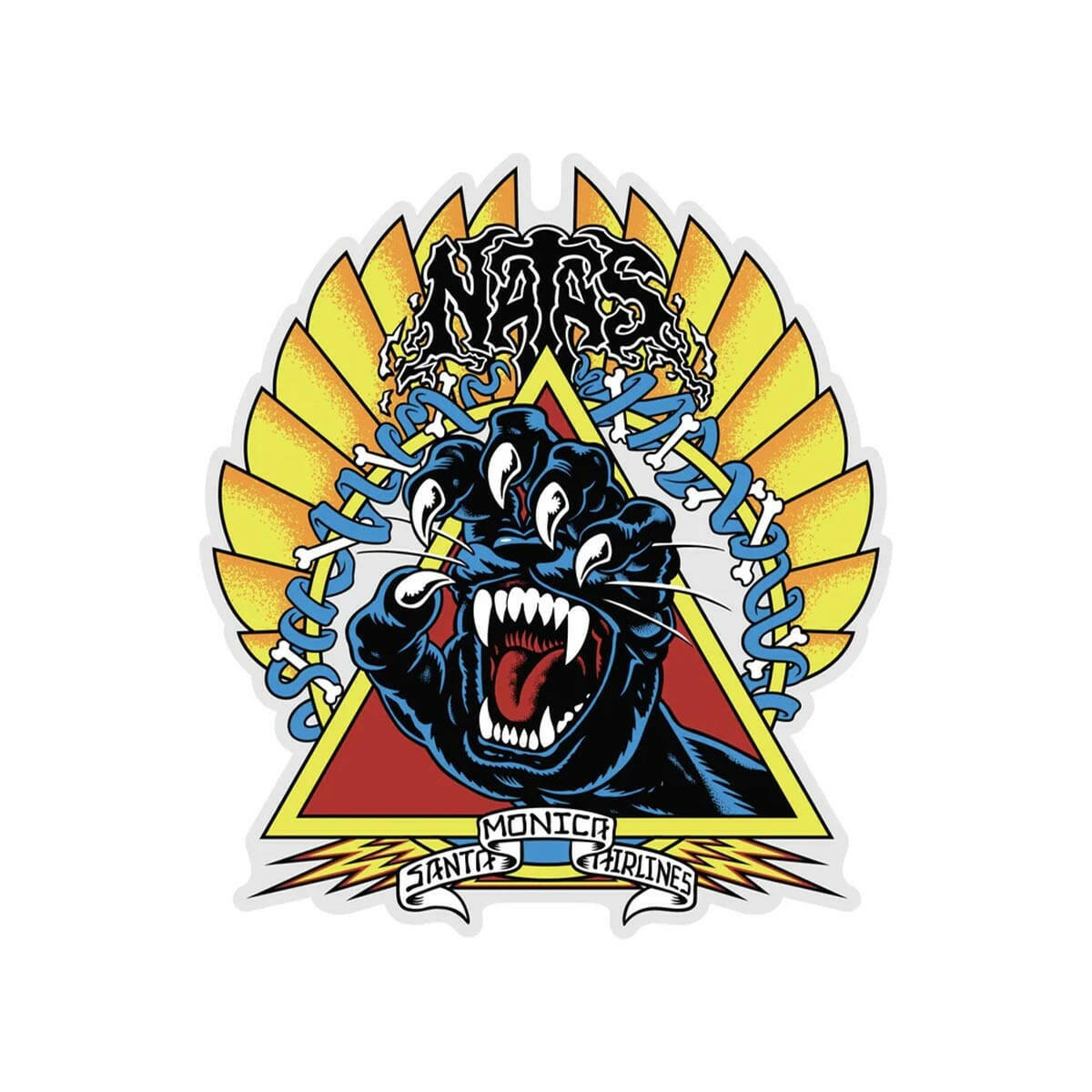 Santa Cruz - Natas Screaming Panther 5" Sticker.