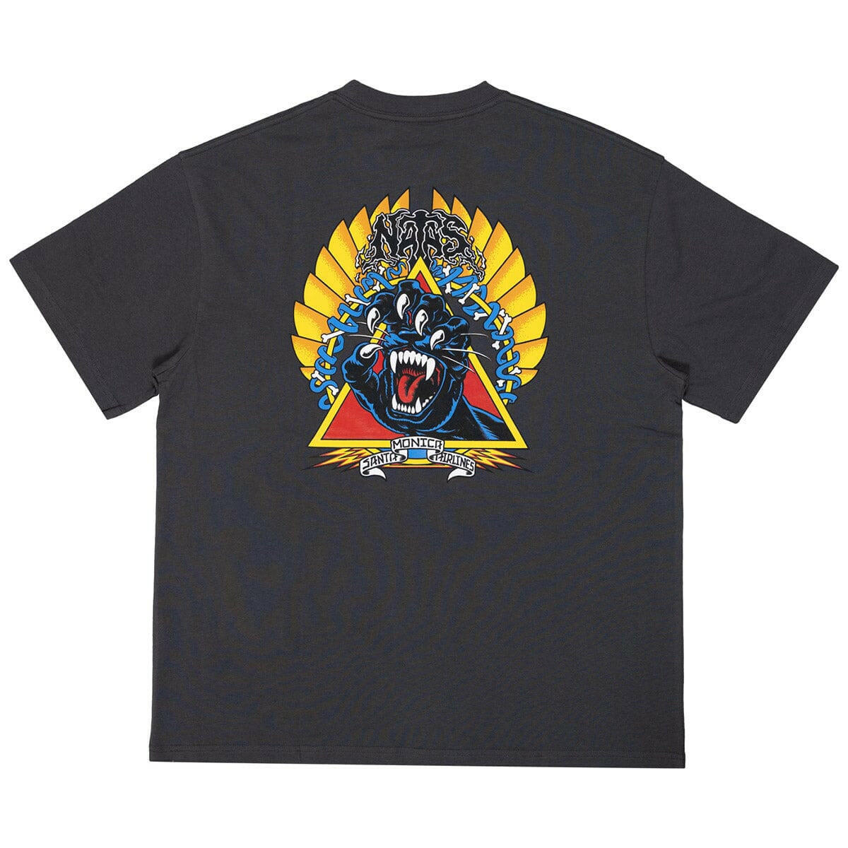 Santa Cruz - Natas Screaming Panther Tee Washed Black.