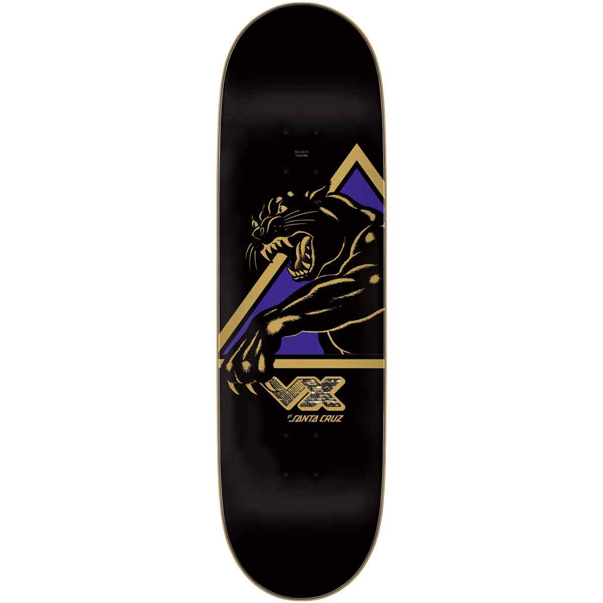 Santa Cruz Natas Kaupas Shattered Panther VX 9.0 Skateboard Deck Top