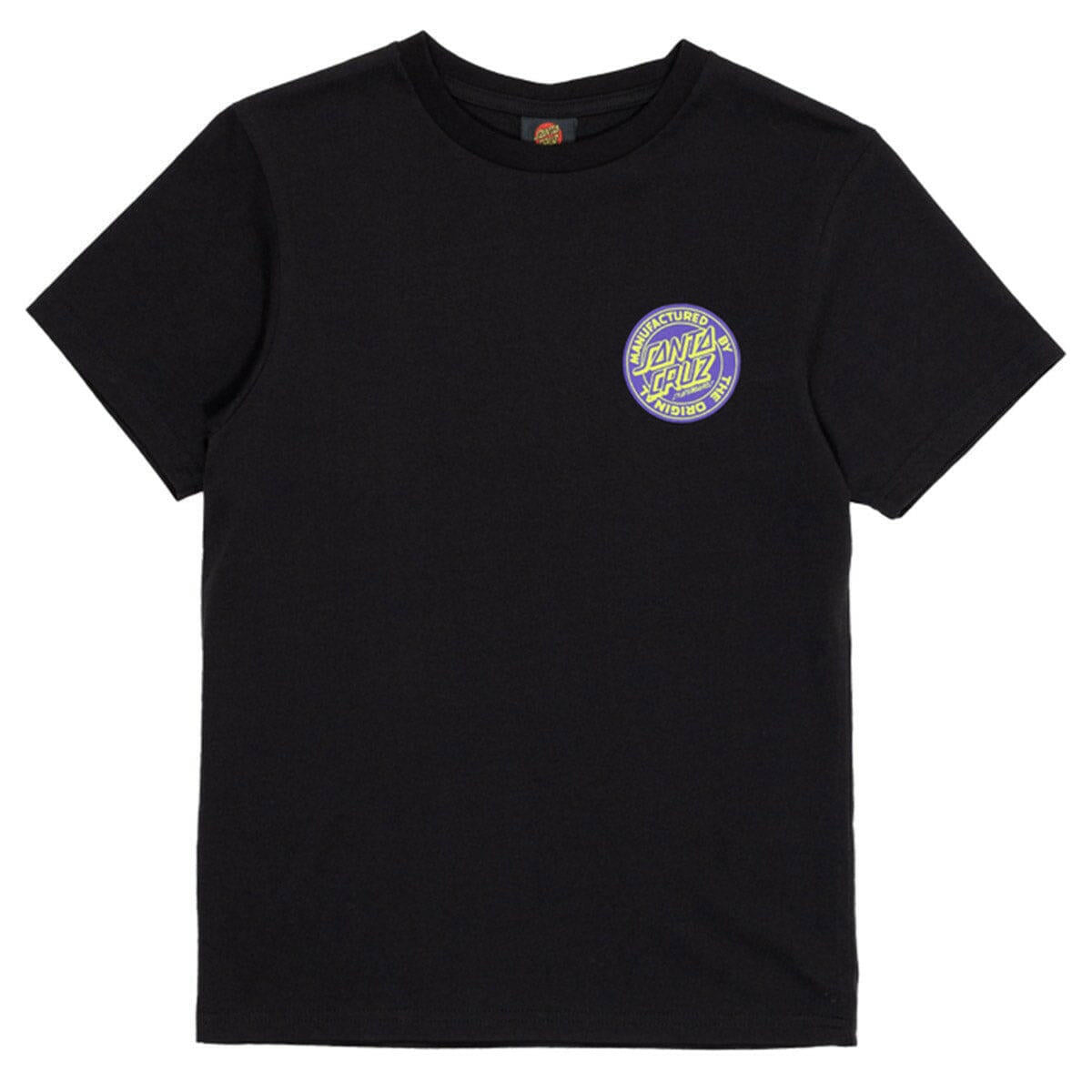 Santa Cruz - Reverse MFG Dot Youth Tee Black.