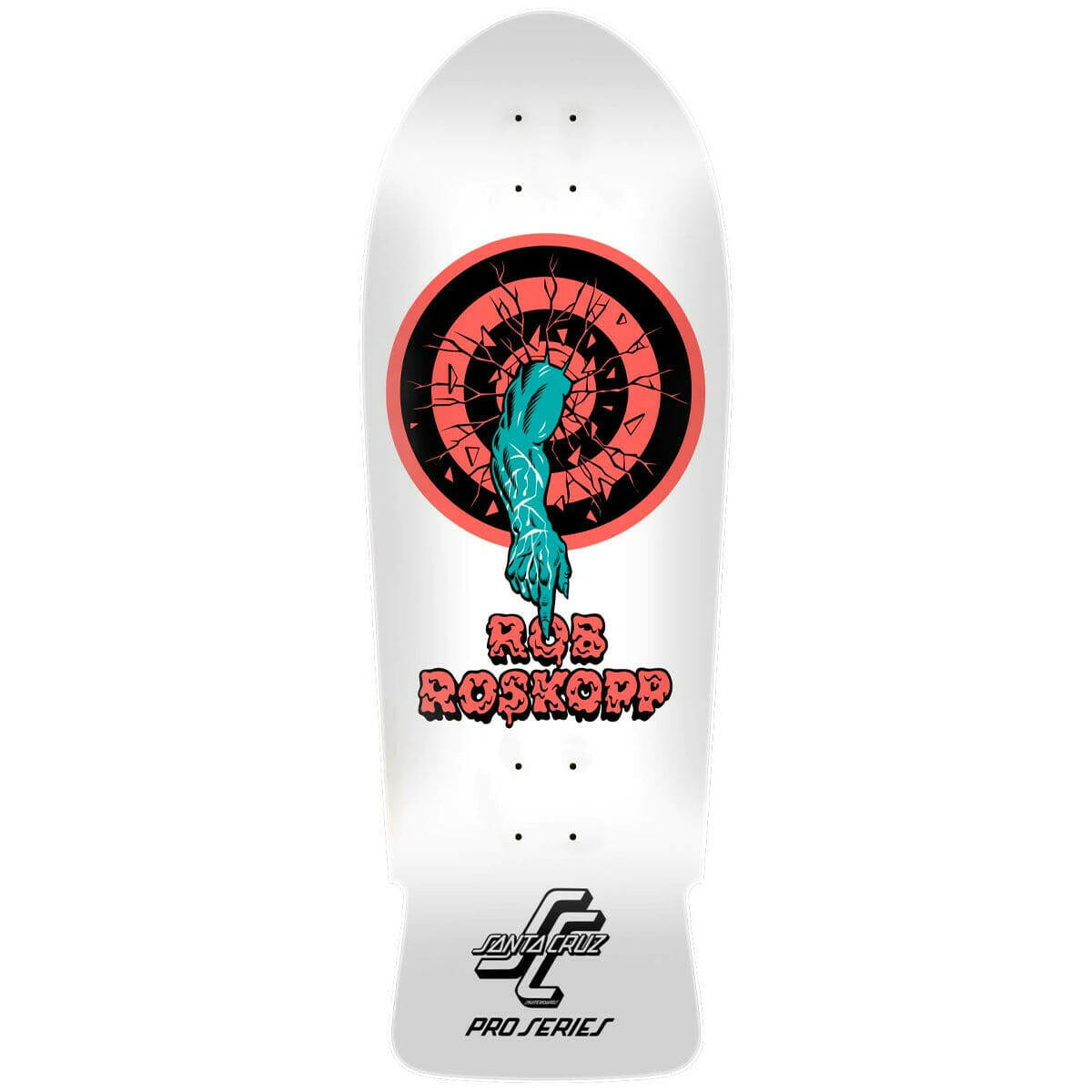 Santa Cruz - Rob Roskopp One 10.35 Reissue Skateboard Deck.