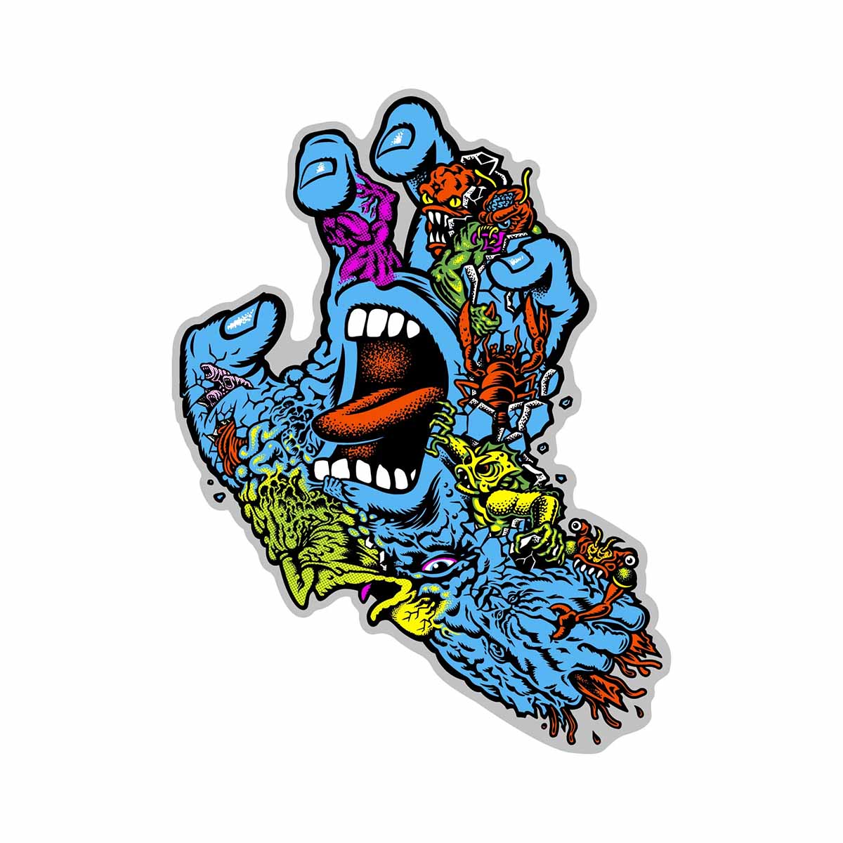 Santa Cruz Roskopp Screaming Five 4.75" Sticker