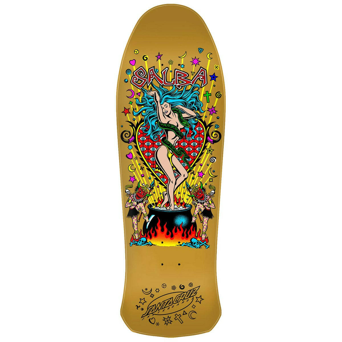 Santa Cruz - Salba Witch Doctor 10.4 Reissue Skateboard Deck.