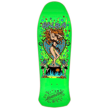Santa Cruz Salba Witch Doctor Green 10.4 Reissue Skateboard Deck