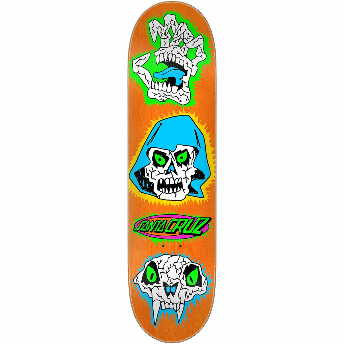 Santa Cruz Scribble Head FeelBase 7.75 Skateboard Deck