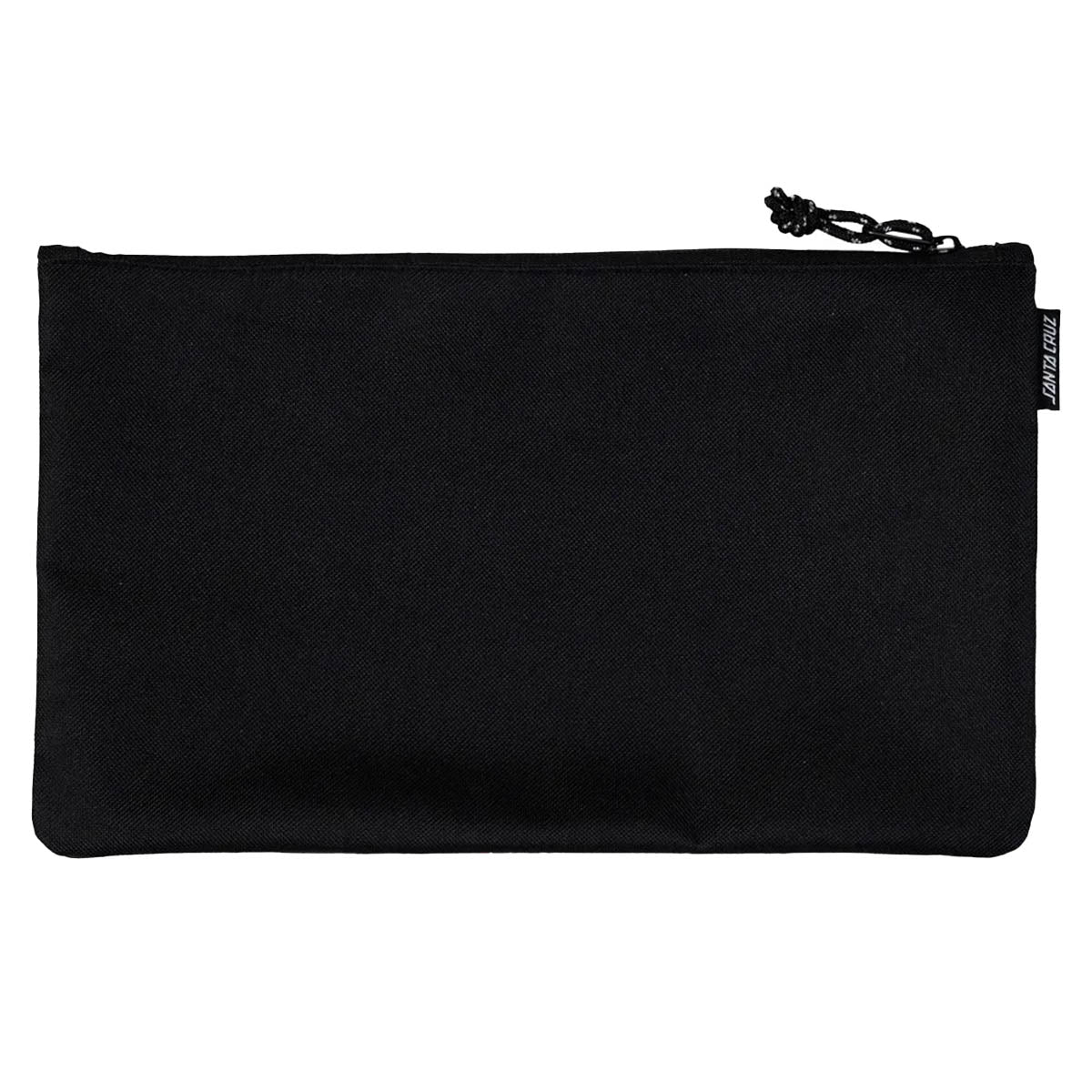 Santa Cruz Solid Half Strip Dual Zip Pencil Case Black