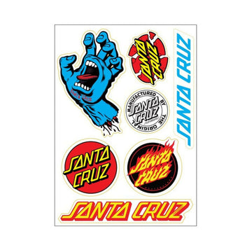 Santa Cruz - Screaming Hand Multi Sticker Sheet.