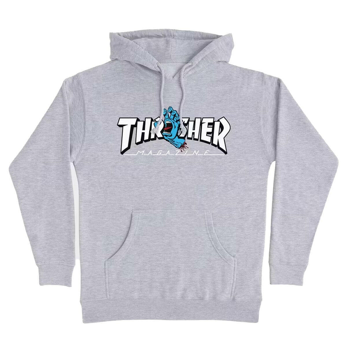 Santa Cruz - Thrasher Screaming Logo Hoodie Grey.