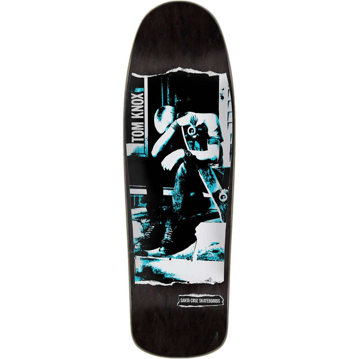 Santa Cruz Tom Knox Punk Black 9.89 Reissue Skateboard Deck