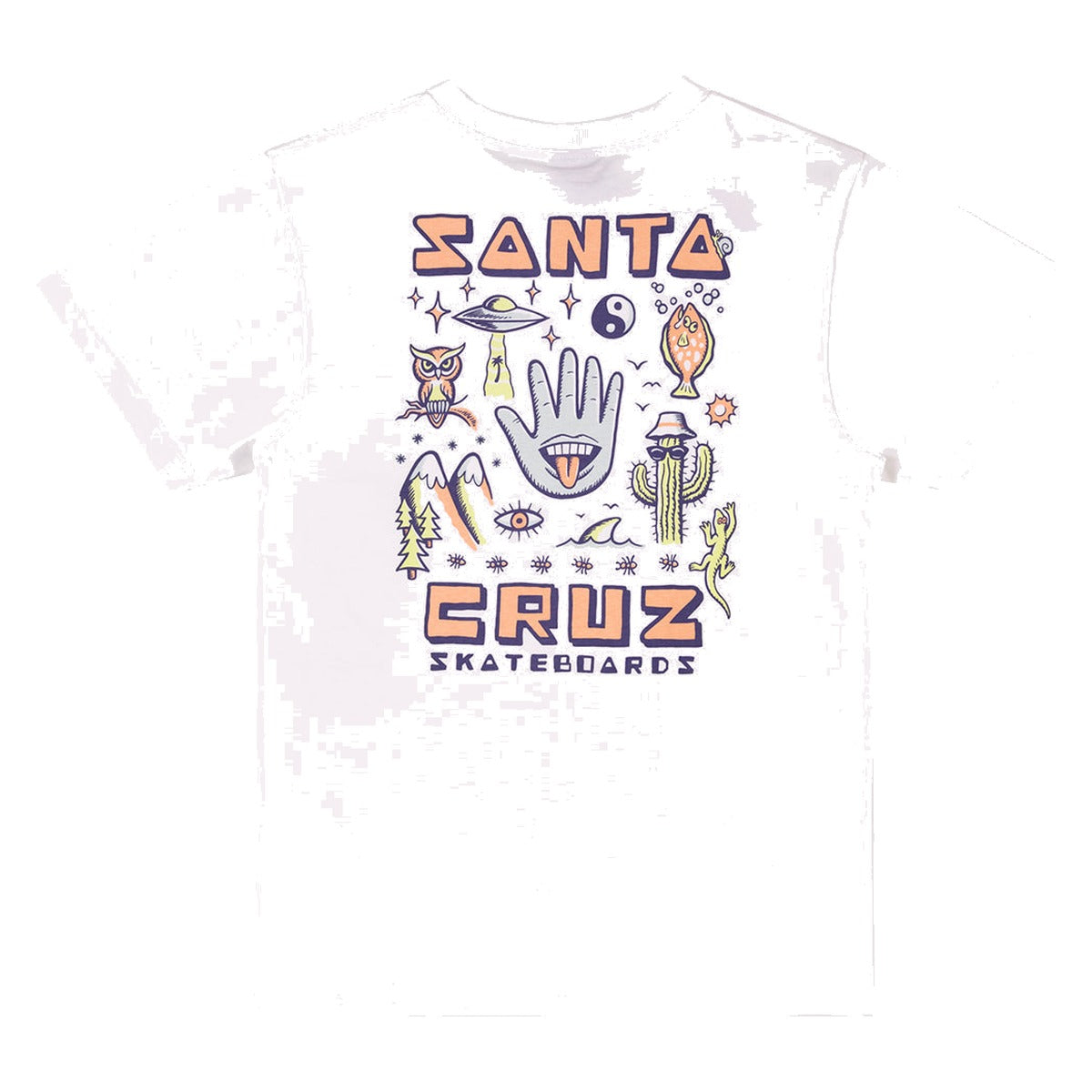 Santa Cruz - Tripper Youth Tee White - back view
